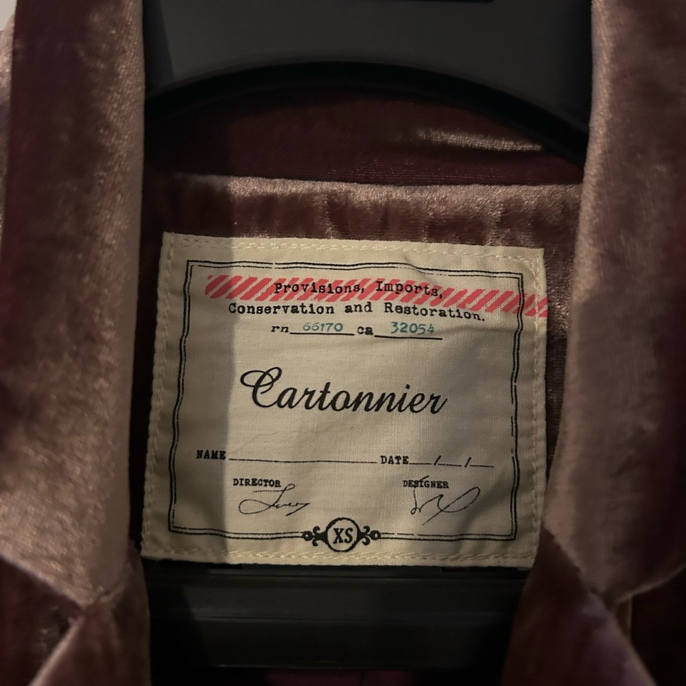 Cartonnier Velvet Blazer in Rich Brown